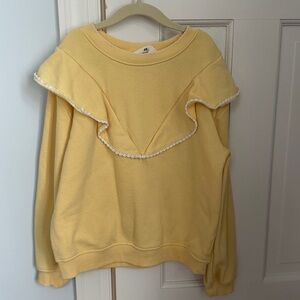 H&M Light Yellow sweatshirt 8/10